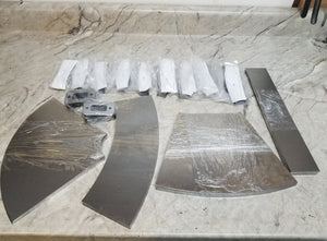 Big saw pipe pieces flat DIY